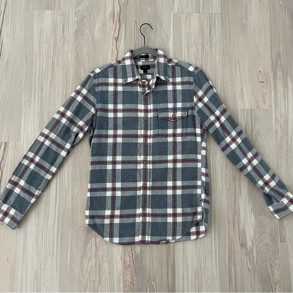 J.CREW Flannel Plad Button Down Shirt